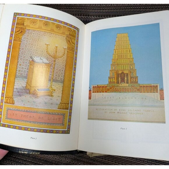 Holy Bible King Solomon's Temple in Masonry 1968 Presented Scottish Rite Bodies - Picture 9 of 11